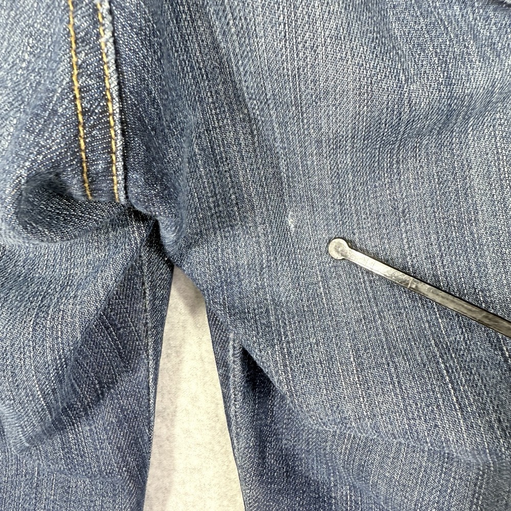 AG Adriano Goldschmied Crop Jeans The Shorty Womens 31R x 20 Blue Denim Cuffed - Picture 8 of 12